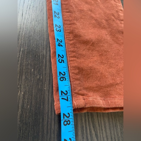 Paige Dark Argan Corduroy Hoxton Ankle Pants Size 27 - Picture 11 of 12